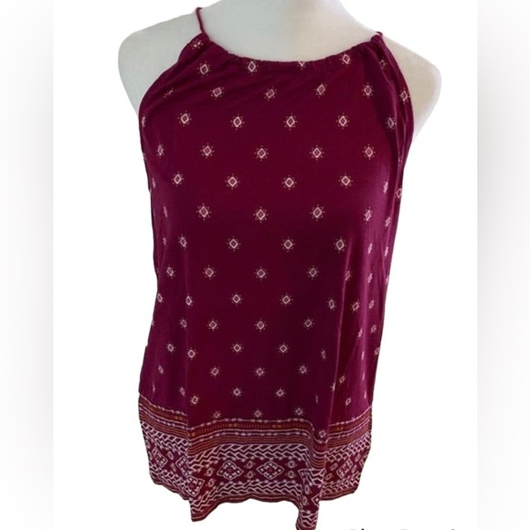 Old Navy Magenta Aztec Print Tank Size XS - Picture 1 of 3